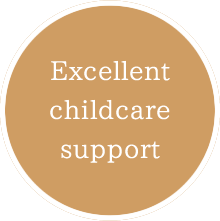 Excellent childcare support